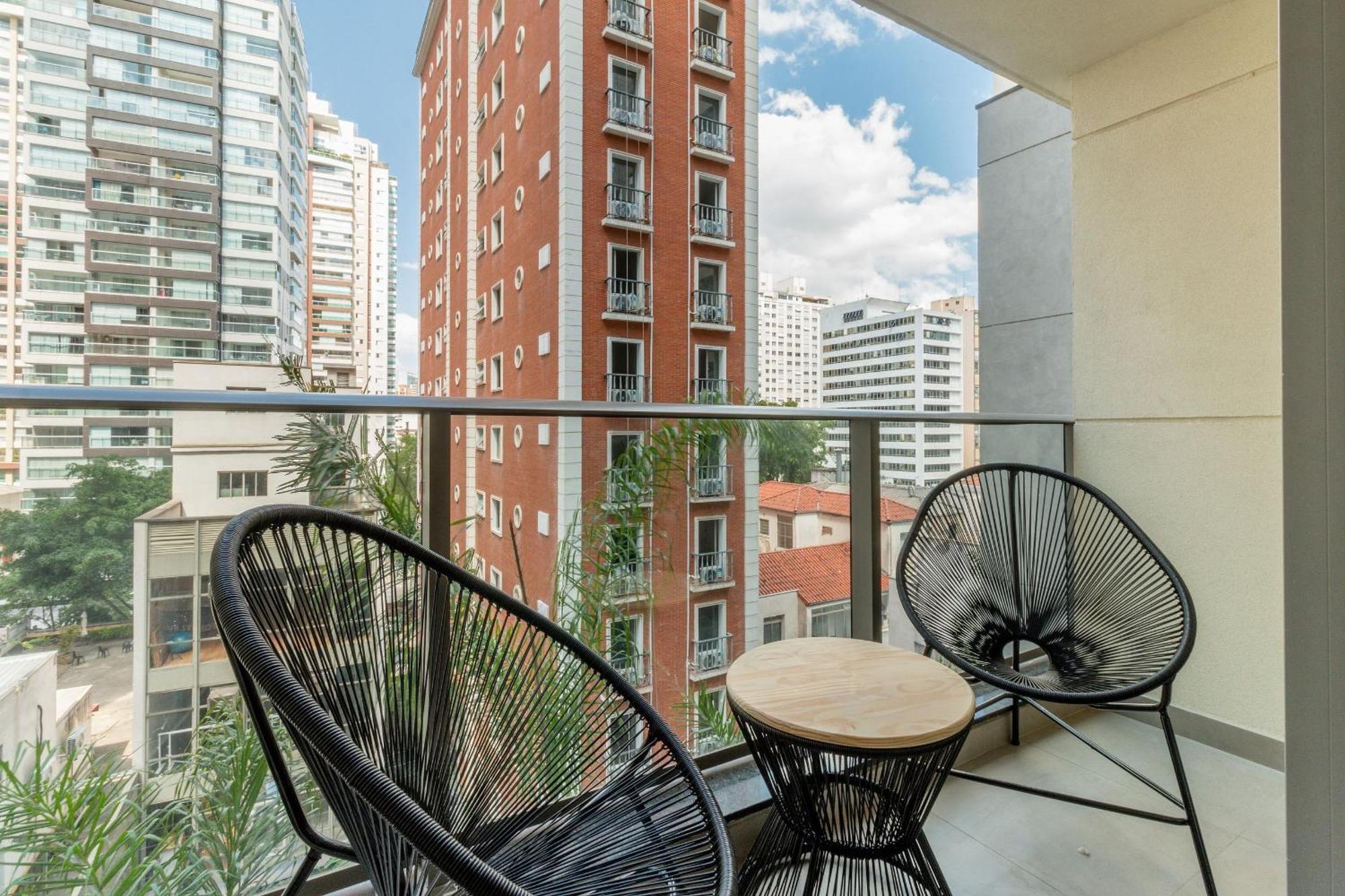 Belint Bela Cintra: A 5 Minutos Da Paulista Com Piscina No Rooftop 圣保罗 外观 照片