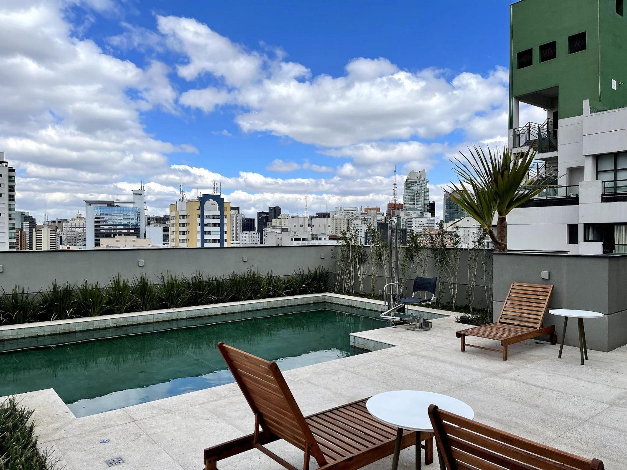 Belint Bela Cintra: A 5 Minutos Da Paulista Com Piscina No Rooftop 圣保罗 外观 照片